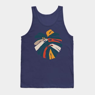 Monstera striped Tank Top